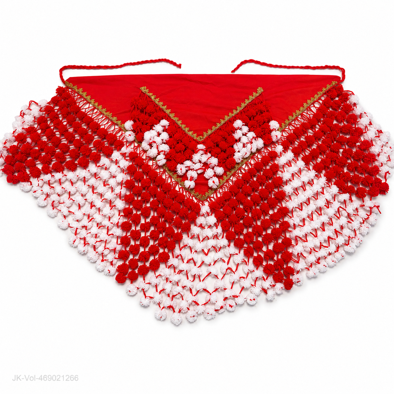 Inheemse Volwassenen Schouderdoek – Rood/Wit